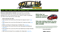 Desktop Screenshot of blackhillscarrental.net